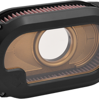Kens Factory Nxt Lvl Air Cleaner W/glass `23cvo `24 Rg Flhx Blkw/red Black/Gold Harddrive Products
