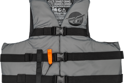 FLY RACING Nylon Flotation Vest Grey/Black Sm/Md - Vests