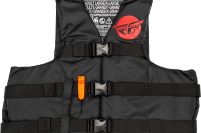 Fly Racing Nylon Flotation Vest Neon Pink/teal Xs - Black/Red / 2X-Large - Apparel Collection