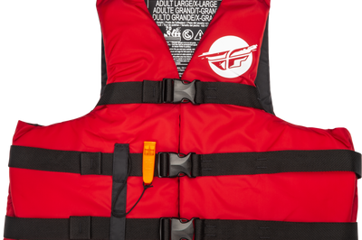 FLY RACING Nylon Flotation Vest Red/White 2x - Vests