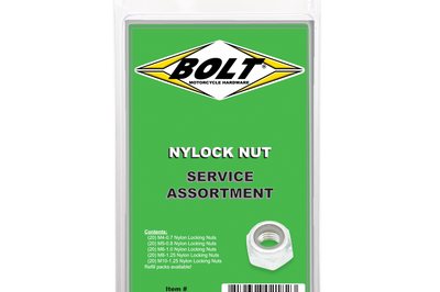Bolt Nylon Locking Nut Assortment 100 Piece Kit - Tires & Wheels