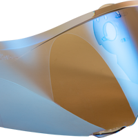 FLY RACING Odyssey Shield Blue Mirror - Helmet Accessories