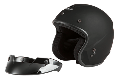 GMAX Of 2 Open Face Helmet Matte Black Xs - Helmets