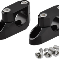 Zeta Offset Handlebar Riser Kit 20mm 26mm 22.2/28.6mm Black - Street Collection