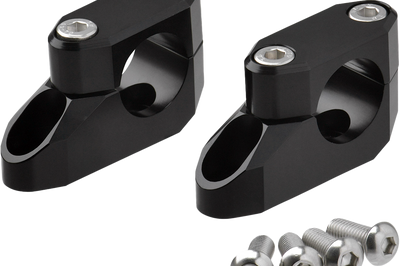 Zeta Offset Handlebar Riser Kit 20mm 26mm 22.2/28.6mm Black - Street Collection