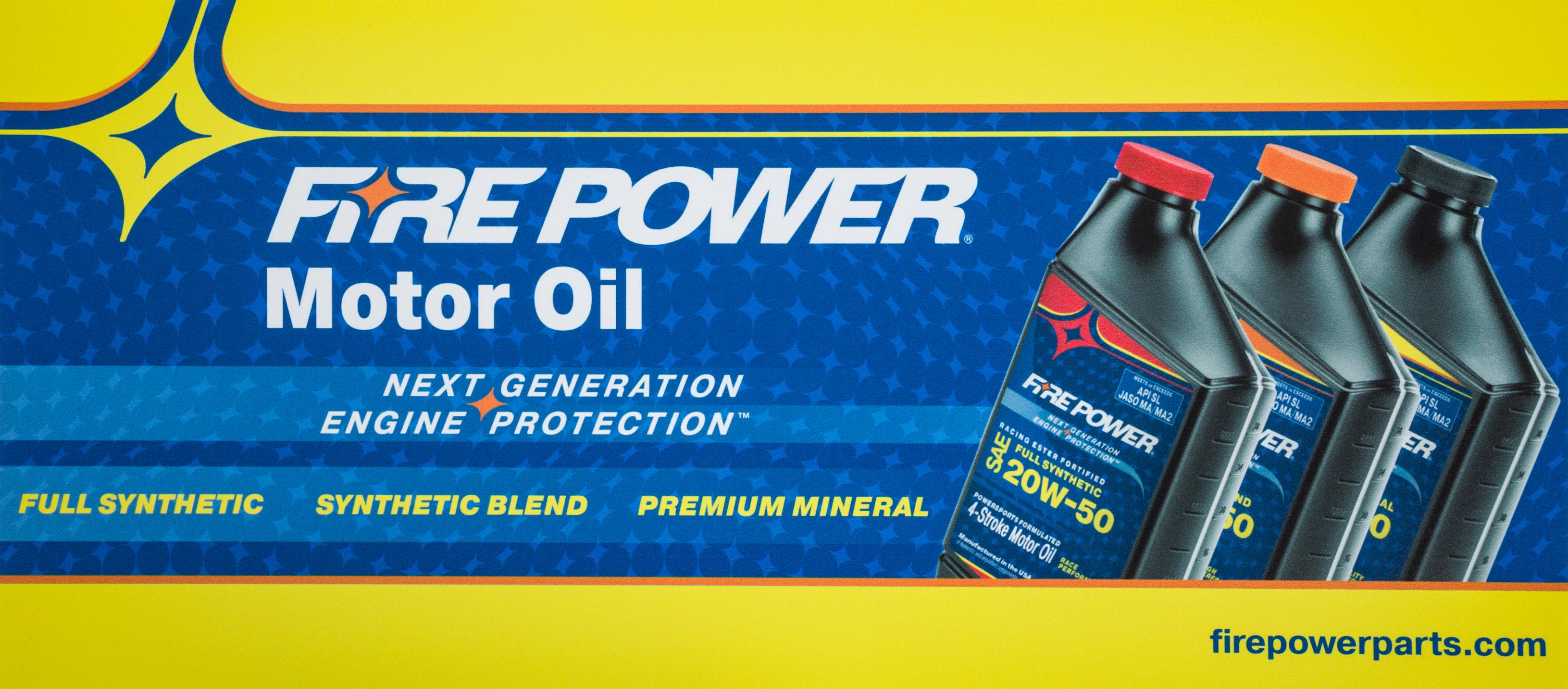 Fire Power Oil Display Sign - Harddrive Products