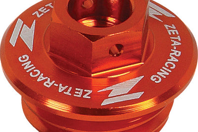 Zeta Oil Filler Plug Black - Orange - Street Collection