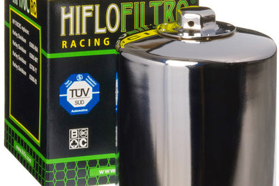 Hiflofiltro Oil Filter Chrome - Harddrive Products