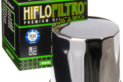 Hiflofiltro Oil Filter Chrome - Street Collection