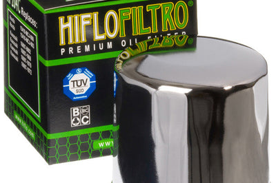 Hiflofiltro Oil Filter Chrome - Watercraft Collection