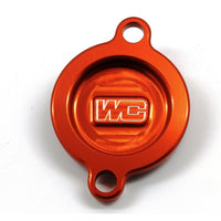 WORKS Oil Filter Cover Orange Ktm/Hus/Gas - Filters