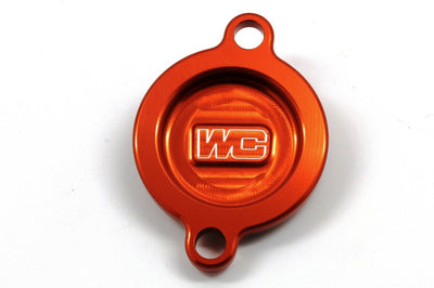 WORKS Oil Filter Cover Orange Ktm/Hus/Gas - Filters