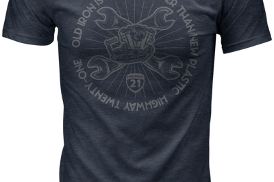 Highway 21 Old Iron Tee Midnight Navy Xl - 2X-Large - Harddrive Products