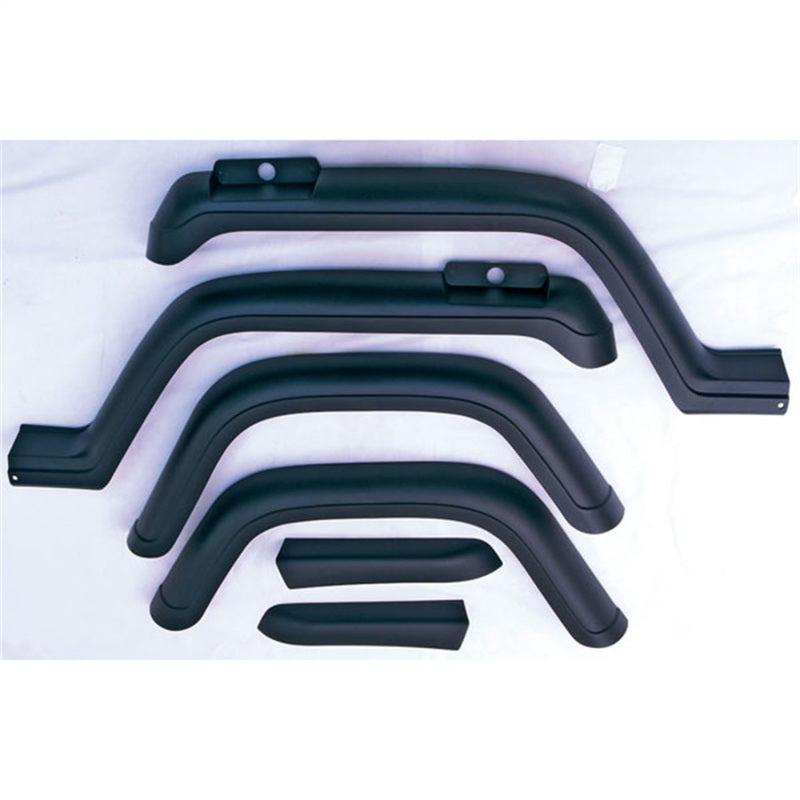OMIX Omix 6-Piece Fender Flare Kit- 87-95 Wrangler YJ - Flares & Trim