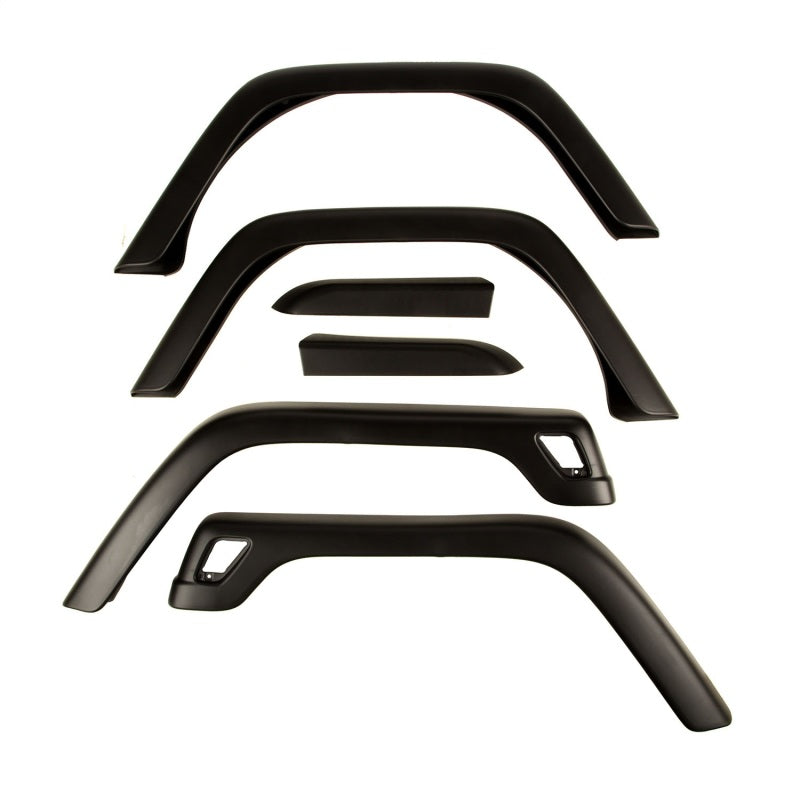 OMIX Omix 6-Piece Fender Flare Kit- 97-06 Jeep Wrangler - Flares & Trim