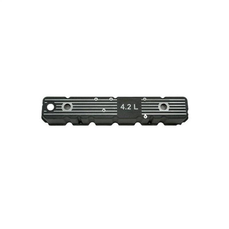 OMIX Omix Blk Alum Valve Cover 4.2L Logo 80-91 Jeep Models - Engine Components