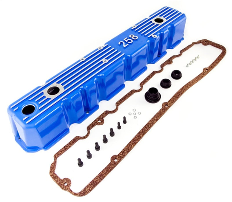 OMIX Omix Blue Aluminum Valve Cover 81-87 CJ & Wrangler - Engine Components