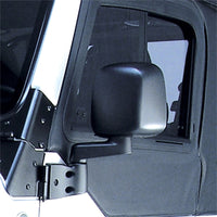 OMIX Omix Door Mirror Black Left- 87-06 Jeep Wrangler - Exterior Styling