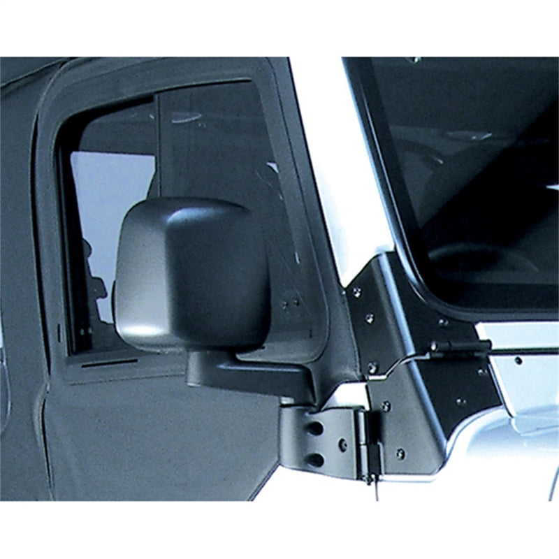 OMIX Omix Door Mirror Black Right- 87-06 Wrangler - Exterior Styling