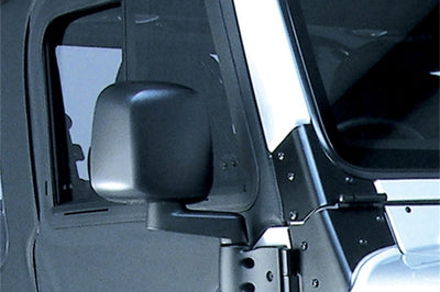 OMIX Omix Door Mirror Black Right- 87-06 Wrangler - Exterior Styling