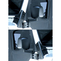 OMIX Omix Door Mirror Kit Black- 87-06 Jeep Wrangler - Exterior Styling