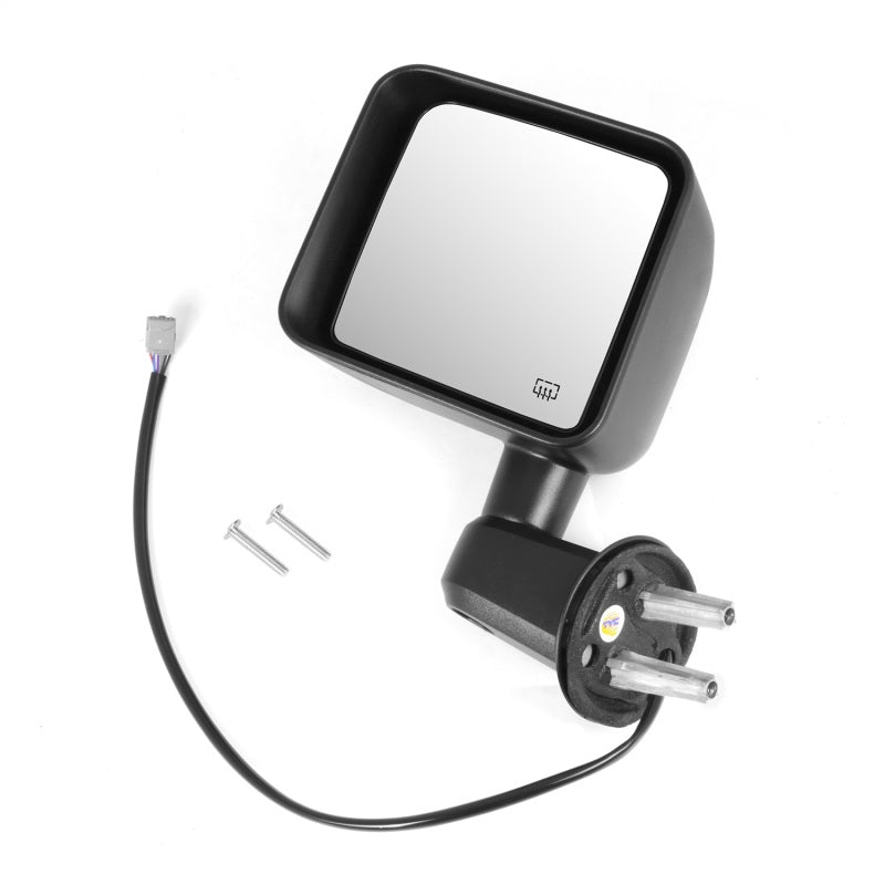 OMIX Omix Heated Power Mirror Left Black- 11-13 Wrangler - Exterior Styling