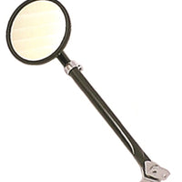 OMIX Omix Round Mirror w/ Arm & Bracket Black- 41-64 Willys - Exterior Styling