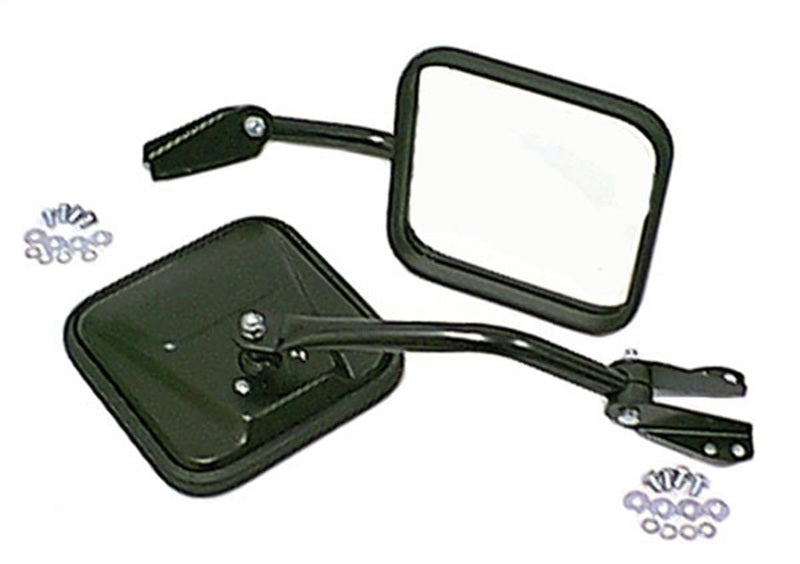 OMIX Omix Side Mirror Kit Black- 55-86 Jeep CJ Models - Exterior Styling