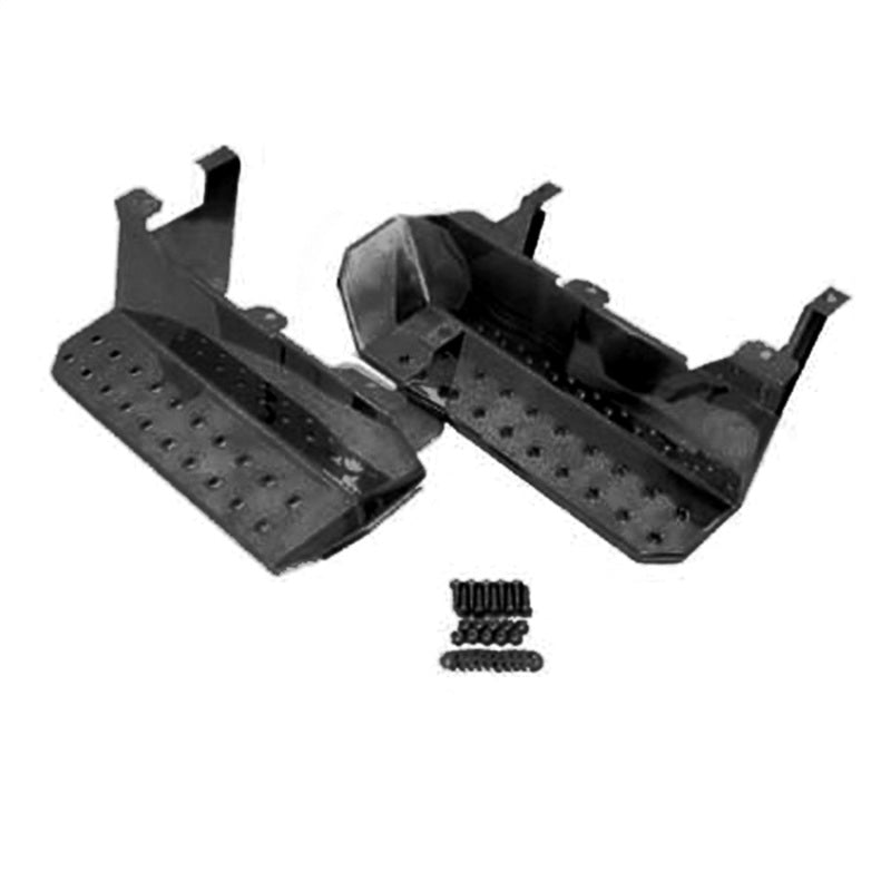 OMIX Omix Side Steps Semi-Gloss Black- 76-86 Jeep CJ - Nerf Bars & Running Boards