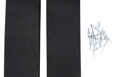 OMIX Omix Straps With Rivets Pair- 07-10 Jeep JKU 4Dr - Engine Components