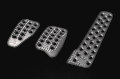 OMP Aluminum Racing Pedals (Set of 3) - Interior Accessories