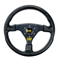 OMP GP Racing Steering Wheel - Black/Black - Interior Accessories