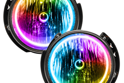 ORACLE Lighting Oracle 07-16 Jeep Wrangler JK SMD HL - ColorSHIFT Dynamic - Lights