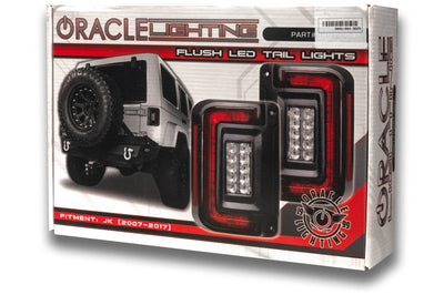 ORACLE Lighting Oracle 07-17 Jeep Wrangler JK Flush Mount LED Tail Lights - Tinted