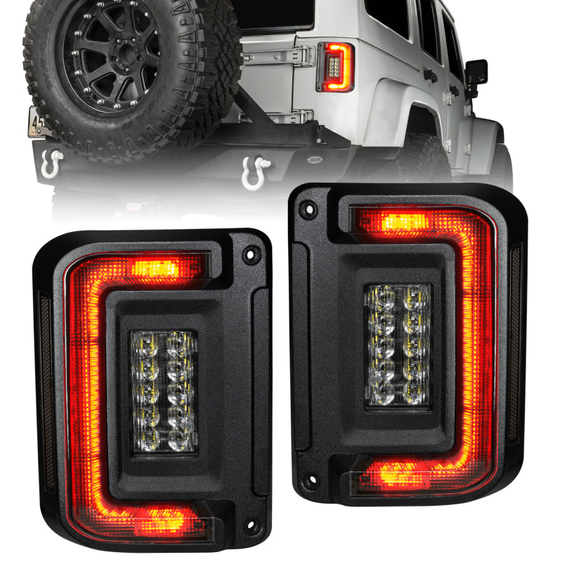 ORACLE Lighting Oracle 07-17 Jeep Wrangler JK Flush Mount LED Tail Lights - Tinted