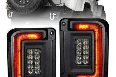 ORACLE Lighting Oracle 07-17 Jeep Wrangler JK Flush Mount LED Tail Lights - Tinted