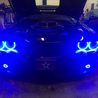 ORACLE Lighting Oracle 15-21 Dodge Challenger Waterproof LED Fog Light Halo Kit - ColorSHIFT - Lights