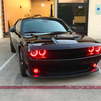 ORACLE Lighting Oracle 15-21 Dodge Challenger Waterproof LED Fog Light Halo Kit - ColorSHIFT - Lights