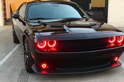 ORACLE Lighting Oracle 15-21 Dodge Challenger Waterproof LED Fog Light Halo Kit - ColorSHIFT - Lights