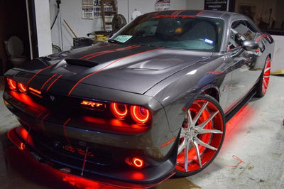 ORACLE Lighting Oracle 15-21 Dodge Challenger Waterproof LED Fog Light Halo Kit - ColorSHIFT - Lights