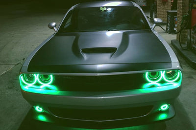 ORACLE Lighting Oracle 15-21 Dodge Challenger Waterproof LED Fog Light Halo Kit - ColorSHIFT - Lights