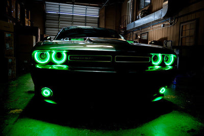 ORACLE Lighting Oracle 15-21 Dodge Challenger Waterproof LED Fog Light Halo Kit - ColorSHIFT - Lights