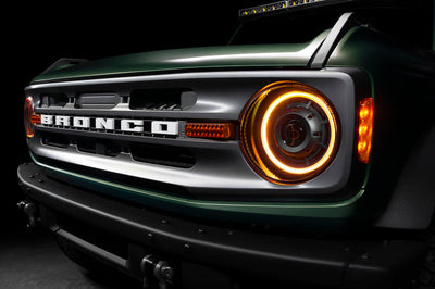 ORACLE Lighting Oracle 2021+ Ford Bronco Oculus Bi-LED Projector Headlights - Amber/White Switchback - Lights