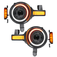 ORACLE Lighting Oracle 2021+ Ford Bronco Oculus Bi-LED Projector Headlights - Amber/White Switchback - Lights