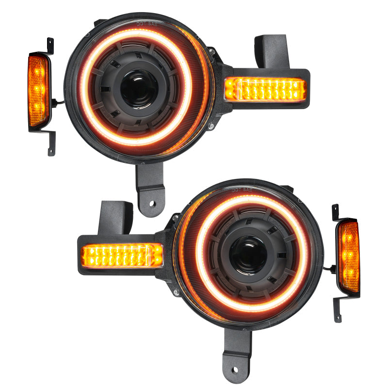 ORACLE Lighting Oracle 2021+ Ford Bronco Oculus BI-LED Projector Headlights - Lights