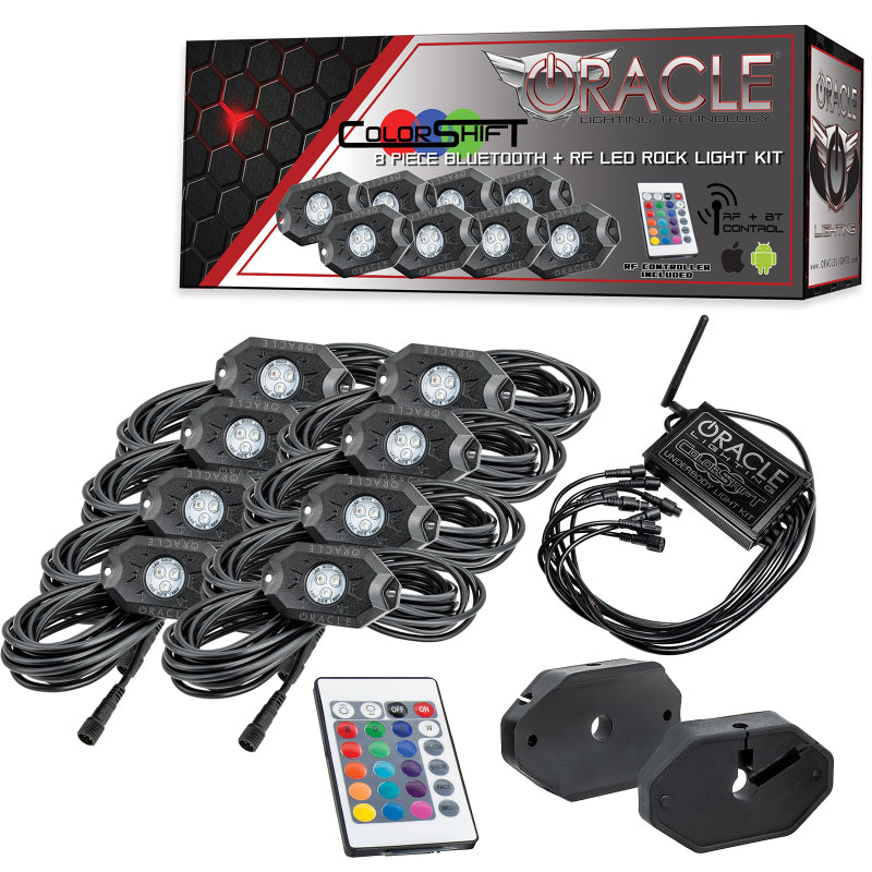 ORACLE Lighting Oracle Bluetooth + RF Underbody Rock Light Kit - 8 PCS - ColorSHIFT - Lights