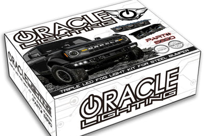 ORACLE Lighting Oracle High 21-22 Ford Bronco Triple LED Fog Light kit for Steel Bumper - Lights