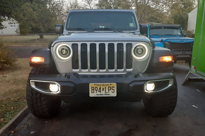 ORACLE Lighting Oracle Jeep JL/Gladiator JT Oculus Switchback Bi-LED Projector Headlights - Amber/White - Lights