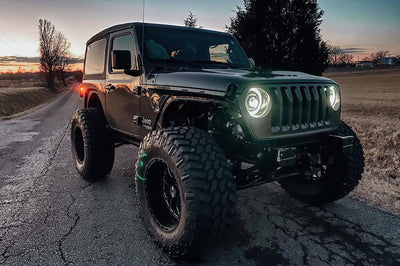 ORACLE Lighting Oracle Jeep JL/Gladiator JT Oculus Switchback Bi-LED Projector Headlights - Amber/White - Lights