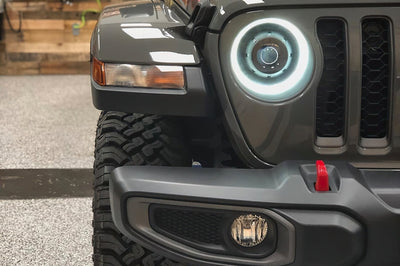 ORACLE Lighting Oracle Jeep JL/Gladiator JT Oculus Switchback Bi-LED Projector Headlights - Amber/White - Lights